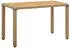 vidaXL Gartentisch Beige 123x60x74 cm Poly Rattan & Massivholz Akazie (316797)