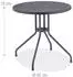 Relaxdays Round garden table 4 persons 80 cm grey