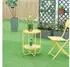en.casa Sandefjord coffee table with removable tray 58 x 40 cm yellow