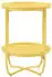 en.casa Sandefjord coffee table with removable tray 58 x 40 cm yellow