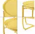 en.casa Sandefjord coffee table with removable tray 58 x 40 cm yellow