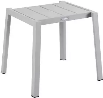 Brafab Delia Beistelltisch Aluminium Hellgrau stapelbar (40x39x45cm)