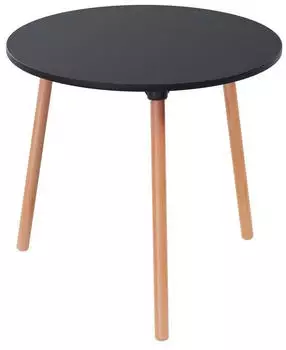 Paperflow Palomba Bistrotisch rund 80cm Buche/Schwarz (TRPR80.23.01)