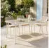 Idimex Volonte Gartentisch 160x90cm Glasplatte Aluminium, beige