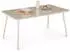 Idimex Volonte Gartentisch 160x90cm Glasplatte Aluminium, beige