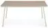 Idimex Volonte Gartentisch 160x90cm Glasplatte Aluminium, beige