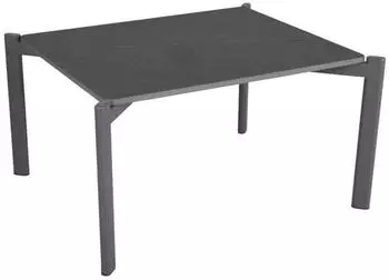 Brafab Hallavara Gartencouchtisch Stein/Edelstahl Anthrazit 56x66cm (8647-73-72)