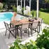 Home Deluxe SIERA Gartentisch Aluminium 160x90cm