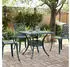 vidaXL Gartentisch Aluminiumguss Grün 80x80x75cm (4002814)