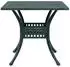 vidaXL Gartentisch Aluminiumguss Grün 80x80x75cm (4002814)