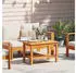 vidaXL Couchtisch Massives Akazienholz 70x40x45cm (4108103)