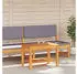vidaXL Couchtisch Massives Akazienholz 70x40x45cm (4108103)