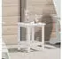 vidaXL Beistelltisch Weiß 38 x 38 x 46 cm Polyethylen