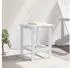 vidaXL Beistelltisch Weiß 38 x 38 x 46 cm Polyethylen