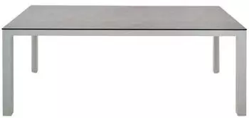 Siena Garden Silva Gartentisch 220x100cm Aluminium/HPL Hellgrau
