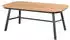Hartman Tubb Gartentisch Aluminium/Teak Schwarz/Natur