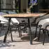 Hartman Tubb Gartentisch Aluminium/Teak Schwarz/Natur