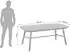 Hartman Tubb Gartentisch Aluminium/Teak Schwarz/Natur