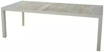 Siena Garden Silva Gartentisch 220x100cm Aluminium/Keramikfliese Natur/Taupe