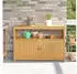 vidaXL Gartenkonsole Tisch Helles Akazienholz 110 x 35 x 75 cm (42026801)