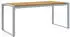 vidaXL Gartentisch Grau 180 x 90 x 75 cm Massivholz Akazie (4010604)