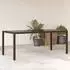 vidaXL Gartentisch mit Glasplatte Braun 190x90x75 cm Poly Rattan (365540)