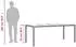 vidaXL Gartentisch mit Glasplatte Braun 190x90x75 cm Poly Rattan (365540)