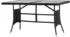 vidaXL Gartentisch Schwarz 140 x 80 x 74 cm Poly Rattan (318713)