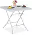 Relaxdays Square folding garden table 4 persons 78 x 78 x 74 cm white