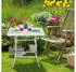 Relaxdays Square folding garden table 4 persons 78 x 78 x 74 cm white