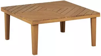 Beliani Baratti coffee table acacia wood 70 x 70 cm