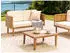 Beliani Baratti coffee table acacia wood 70 x 70 cm