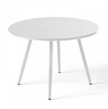 Oviala Palavas round coffee table 40 cm white