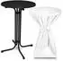 Beautissu Stehtisch klappbar mit Husse, Metall, rund, 60x110cm