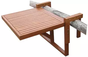 Spetebo Balkontisch Eukalyptusholz klappbar 60x45cm (985089)