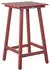 Beliani Adirondack Gartentisch Hochtisch Kunstholz Rot 60x60cm (558089)