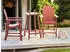 Beliani Adirondack Gartentisch Hochtisch Kunstholz Rot 60x60cm (558089)