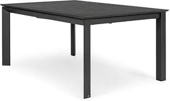 Bizzotto Konnor Gartentisch Aluminium ausziehbar Anthrazit 160x110cm (0662756)