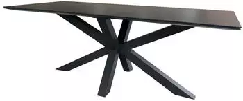 Mr. Deko Malaga Gartentisch 200x90cm Aluminium Keramikplatte dunkelgrau (BL27102)
