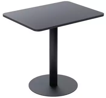 Paperflow Mezzo Bistrotisch MDF melaminharzbeschichtet Stahlgestell 60x80cm schwarz (TRMC60X80.01.01)