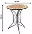 kobolo Mosaiktisch Gartentisch rund Ø60cm H70cm Metall (20063-00)