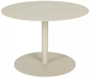 Zuiver Snow Couchtisch Rund, Metall, &Oslash;60x40cm, Beige (Snow)
