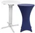 Beautissu Stehtisch klappbar mit Husse, Metall, 80x110x80cm