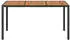 vidaXL Gartentisch Poly-Rattan Schwarz 150x90x75cm