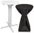 Beautissu Stehtisch klappbar mit Husse, Metall, rund, 80x110x80cm