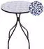 Beliani Camprena Bistrotisch Metall 60x60cm Schwarz