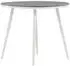 ebuy24 Break Esstisch Ø90cm, weiß/grau (60-2079-400)