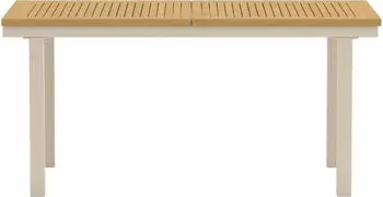 ebuy24 Panama Ausziehbarer Gartentisch 160-240cm Natur & Beige