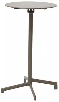 ebuy24 Adam Garten-Bartisch Ø60cm klappbar Cappuccino (51-105300)