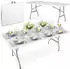 Plonos Klapptisch 180x74cm mit Tragegriff, Weiß